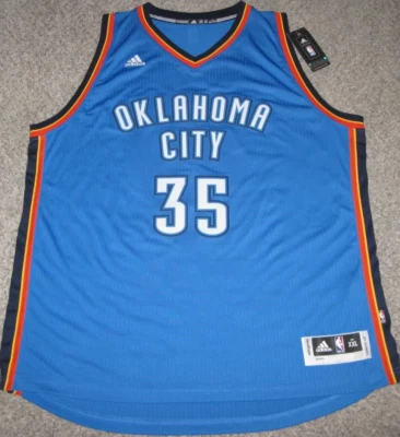 Kevin Durant Oklahoma City Thunder Men's Blue 2015 Adidas Swingman Jersey - Image 1 of 4