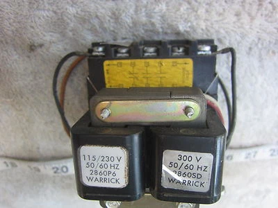 Warrick Controls Gems 1G6D0 115/230V to 300V 1NC 2NO Control Relay, Used - Image 1 of 4