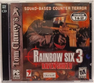 Juego de 2 discos Tom Clancy's Rainbow Six 3 Raven Shield (PC, 2003) - casi nuevo completo - Imagen 1 de 4