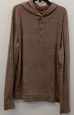 prAna Men's Slim Fit Pullover Brown Size XL Sweater