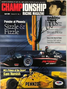 Sam Hornish Jr Christian Da Matta Gil de Ferran Signed Championship Racing April - Picture 1 of 3