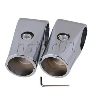 2 x Aluminum Drying Rack Pipe Fittings Connector for 32mm Round Tube Silver - Bild 1 von 8