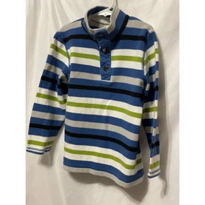 Gymboree Boys Pullover Sweater Multicolor Stripe Mock Neck Long Sleeve Cotton 6 - Picture 1 of 5