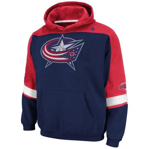 NWT Youth Columbus Blue Jackets NHL Majestic Lil’ Ice Classic Fleece Hoodie Cover
