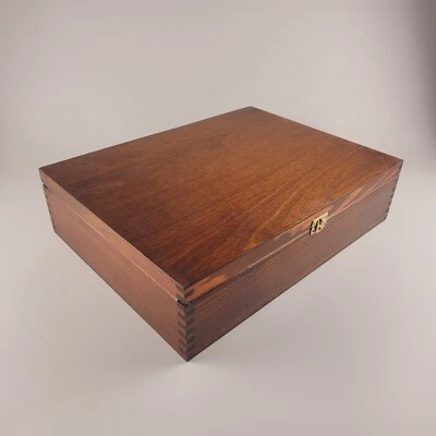 Wooden Large Box 40 cm x 30 cm x 10 cm  in Brown Colour - Image 1 of 4