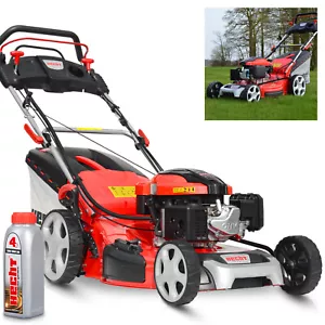 Rasenmäher Benzin Radantrieb 56cm Schnittbreite 5in1 6,4PS 70L Fangkorb Mulchkit - Bild 1 von 13