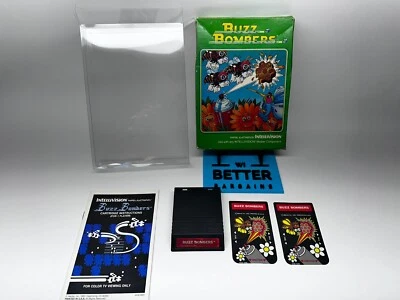 Buzz Bombers Intellivision- Complete In Box W/Overlays + Instructions + Case CIB - Image 1 of 4