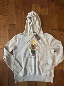 Polo Ralph Lauren Polo Bear Sudadera con Capucha Gris Grande Para Hombre Pullover Fair Isle - Imagen 1 de 6