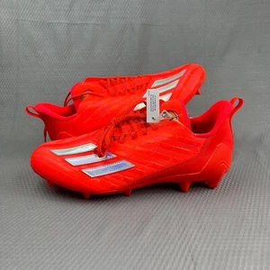 Adidas Adizero Big Mood Men's Size 13 Solar Red Silver Football Cleats GX7893 - Picture 1 of 9