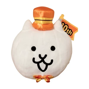 New The Battle Cats Cat 10th Anniversary Plush Doll Stuffed Toy Japan PONOS - Picture 1 of 1