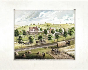 1875 Warwick, Orange Co., NY  George Sanford Residence -  Color Giclee Print - Picture 1 of 1