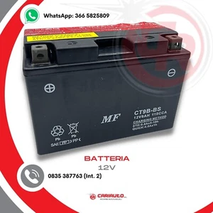 Batteria CT9B-BS YT9B-BS 12V Moto Scooter AGM Sigillata YAMAHA XP T MAX TMAX 500 - Imagen 1 de 3