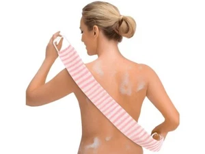Shower Back Scrub Cloth Bath Towel Body Brush Strip Scrubber Skin Exfoliating US - Picture 1 of 7