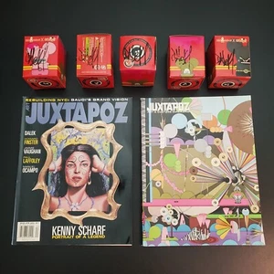 Kidrobot signed Dalek Super Space Monkeys Set of 5 mini figures 2004 + Juxtapoz - Picture 1 of 15