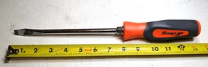 SNAP ON TOOLS SHD8 ORANGE HANDLED 3/8 FLAT SLOTTED SCREWDRIVER USA - Picture 1 of 7
