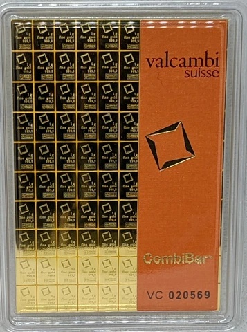 1 gram Gold Bar - Valcambi- 999.9 Fine Cover