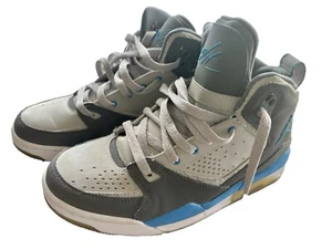 Air Jordan SC 459856-006 turquoise/Gray,High Top Sneaker, Size 6y Flight - Picture 1 of 6
