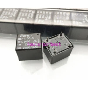 2Pcs BESTAR BS-115C-B 24VDC Power Relay 5Pins 12A 120VAC - Bild 1 von 3