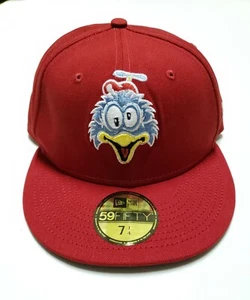 New Era MiLB Hartford Yard Ziegen Wirbelstürme Hut 7 1/4 Hut rot 59Fifty - Bild 1 von 5
