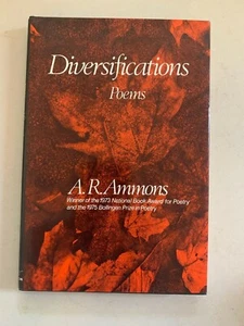 Diversifications : Poems by A. R. Ammons (1975, Hardcover) - Picture 1 of 2