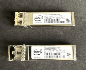 Intel FTLX8571D3BCV-IT 1G/10G Multimode SFP Optical Transceiver (Set of 2) - Afbeelding 1 van 1