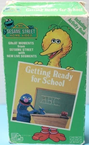 Sesame Street Getting Ready for School VHS (1987, w/ Activity Book) - Picture 1 of 6