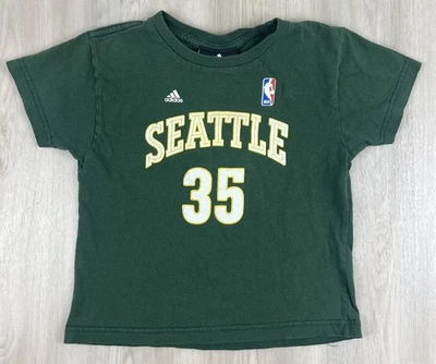 Camiseta Adidas Seattle Supersonics Durant #35 Juvenil Talla 5/6 Y2K 00s 100% Algodón Foto 1 de 4