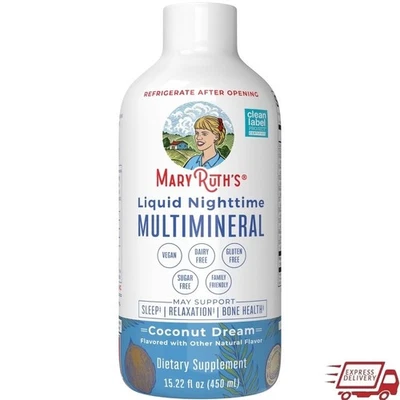 Líquido Noche Multimineral Sabor Coco Apoyo Inmunológico Vegano Sin Azúcar Nuevo Foto 1 de 4