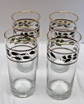 Royal Limited Home For The Holidays Holly Holidays Drinking Beverage Glasses - Image 1 of 4
