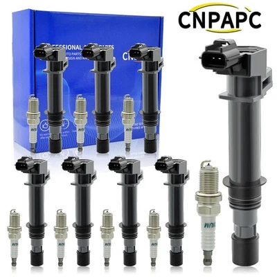 8X Bobinas de encendido + 8X Bujías para Dodge Dakota, Durango, RAM1500 4.7L UF270 Foto 1 de 4