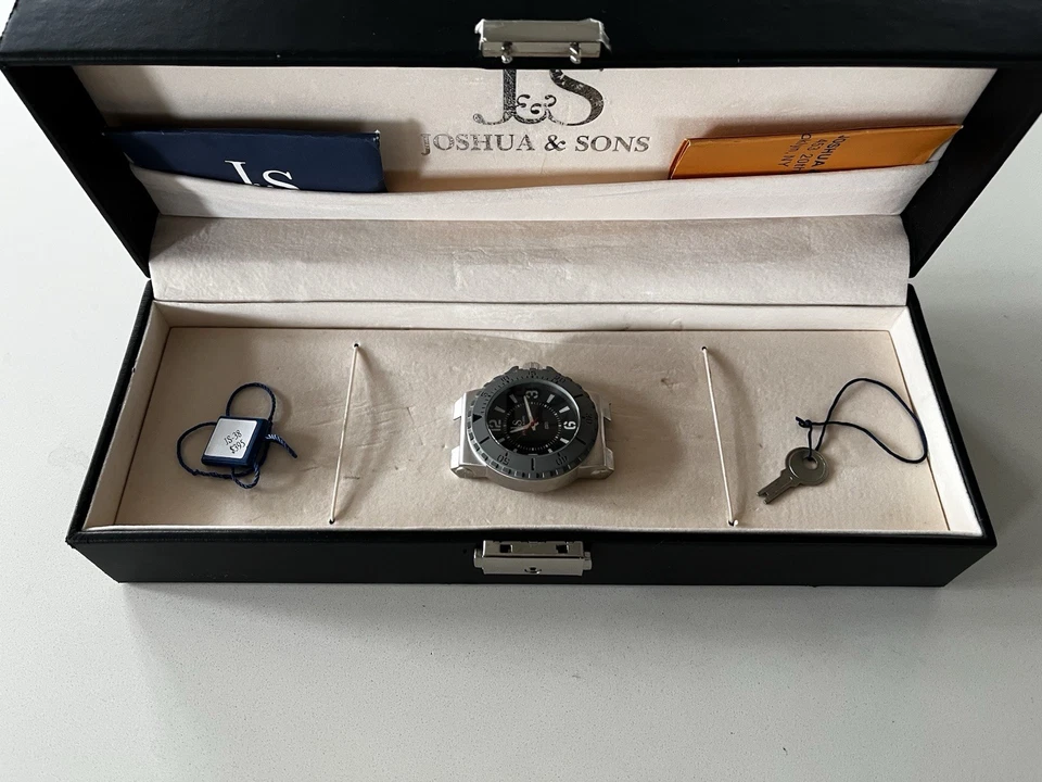 Reloj Joshua & Sons para hombre JS-38-GY con esfera gris audaz Foto 1 de 3