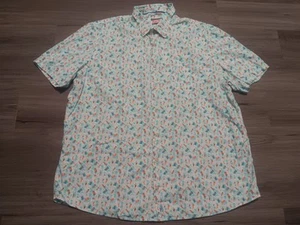 Camisa Johnnie-O Hangin Out Para Hombre Estampado Flotante Malibú Abotonada Talla 2XL - Imagen 1 de 6