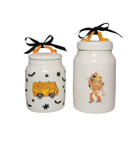 Rae Dunn Scooby Doo "Scooby Snacks" Ceramic Canister Jar  - Picture 1 of 2