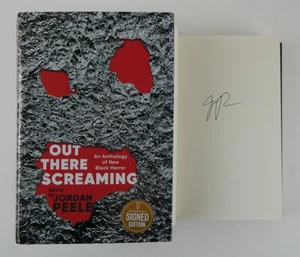 Jordan Peele Signed Out There Screaming 2023 1st Edition Autographed New - Foto 1 di 8