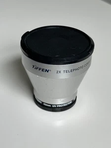 Tiffen 2x Telephoto Converter 43mm Lens & Tiffen 43mm UV Protector Filter - Picture 1 of 3