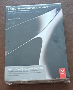 Adobe Photoshop Lightroom 3 Student and Teacher Edition New Original Retail Wrap - Picture 1 of 8