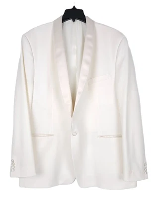 Chaqueta de cena de lana UltraFlex de ajuste clásico para hombre Lauren Ralph Lauren 50L blanco roto Foto 1 de 4