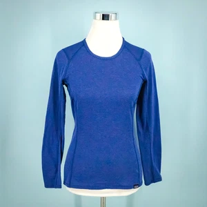 Patagonia Size XS Blue Capilene Baselayer Crew Long Sleeve Active Outdoor Top - Picture 1 of 8