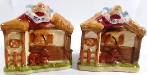 Weihnachtsfeiertag Krippe Scheune-Salz & Pfefferstreuer, 3" hoch, Keramik - Bild 1 von 8