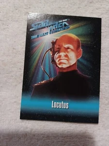 Star Trek TNG - Playmates Action Figure Trading Card - Locutus - Picture 1 of 1