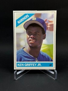 1991 Baseball Cards Magazine Hand Cut Ken Griffey Jr Card #37 VG/Crease
