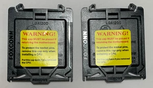 Lot of  2 pcs FOXCONN  LGA1200 Intel CPU Cover Cap Motherboard Socket Protector - Picture 1 of 1