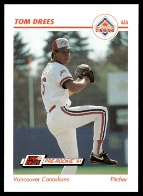 1991 Line Drive AAA Tom Drees Vancouver Canadians #631 - Image 1 of 2