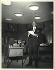 1970 Press Photo William Zeckendorf in penthouse office at Madison Ave Building