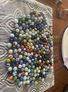 incredibly colorful Vintage Old marbles group - Picture 1 of 9