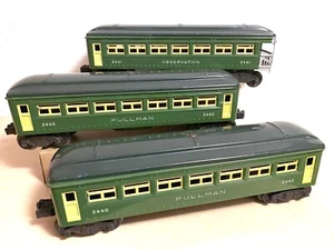 LIONEL USA Spur 0 Postwar Pullman Personenwagen 2x 2440 u. 2441 von 1947-1948 - Bild 1 von 11