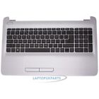 New Replacement For HP 15-AC187NG Silver Palmrest Cover Keyboard With Touchpad