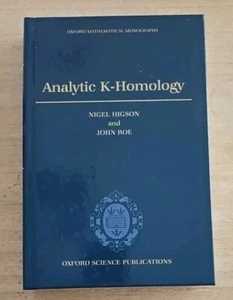 Analytic K-homology (Oxford Mathematical Monographs) by Nigel Higson - Picture 1 of 3