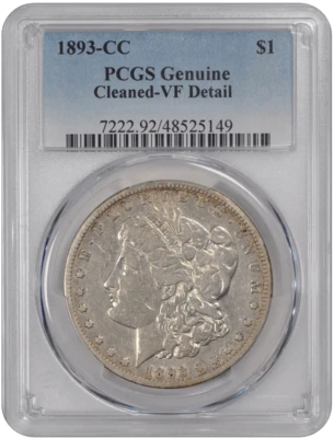 1893-CC Morgan PCGS VF - Image 1 of 2