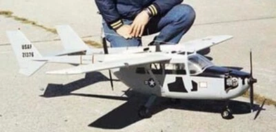 Cessna Skymaster 1/6 77" Wingspan RC Model Airplane Printed Plans & Templates - Image 1 of 2